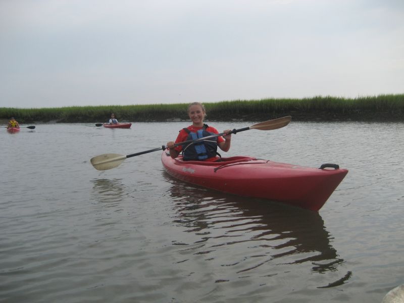 Lizzie kayaking in SC